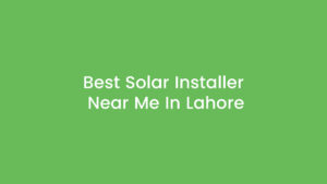 Premier Solar Solutions team installing solar panels for a home in Lahore