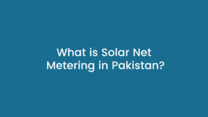 Solar net metering system installed in Pakistan