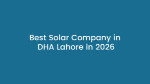 solar panels installation in dha lahore rooftop