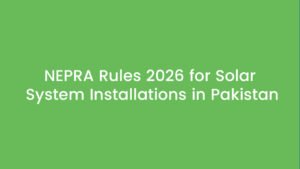 NEPRA residential solar installation rules Pakistan