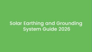 solar earthing and grounding system installation pakistan