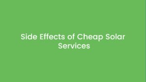 comparison between cheap and professional solar services