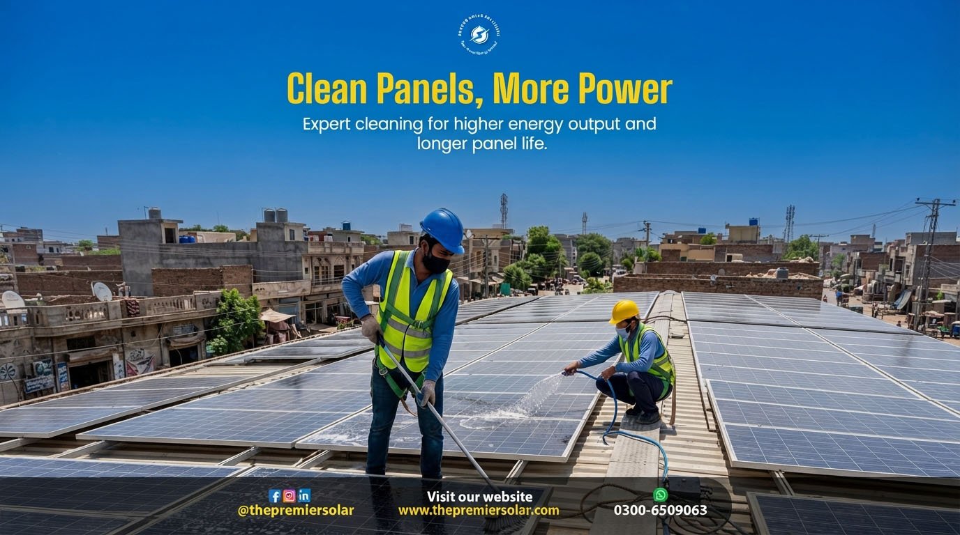 Solar panel cleaning process