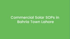 Commercial Solar SOPs in